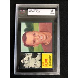 1962 TOPPS #50 MILT PLUM (8 NMM)