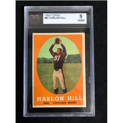 1958 TOPPS #80 HARLON HILL (8 NMM)