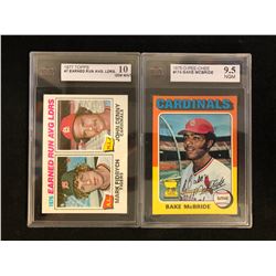 KSA GRADED BASEBALL CARD LOT (1970'S)