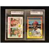 Image 1 : KSA GRADED BASEBALL CARD LOT (1970'S)