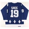 Image 1 : Joe Sakic Signed Nordiques Captain Jersey Inscribed "HOF 12" (JSA COA)