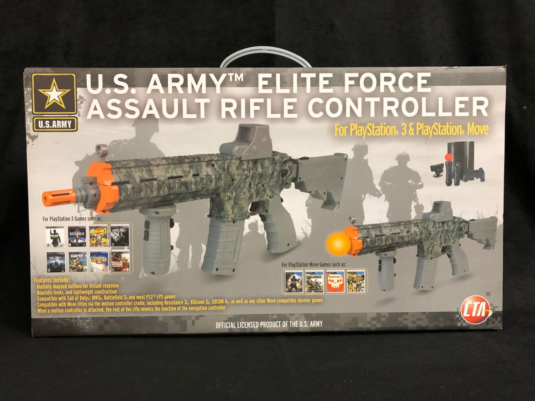 U.S ARMY ELITE FORCE ASSAULT RIFLE CONTROLLER (FOR PLAYSTATION 3 ...