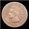 Image 2 : 1867 Indian Cent 1c Grades vg+