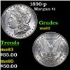 Image 1 : 1890-p Morgan Dollar $1 Grades Select Unc