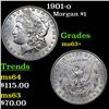 Image 1 : 1901-o Morgan Dollar $1 Grades Select+ Unc