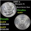 Image 1 : 1897-s Morgan Dollar $1 Grades Select+ Unc