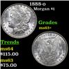 Image 1 : 1888-o Morgan Dollar $1 Grades Select+ Unc
