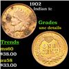 Image 1 : 1902 Indian Cent 1c Grades Unc Details
