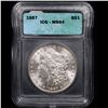 Image 2 : 1887-p Morgan Dollar $1 Graded  ms64 By ICG