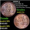 Image 1 : 1909-p Lincoln Cent 1c Grades Choice Unc BN