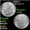 Image 1 : 1898-o Morgan Dollar $1 Grades Select+ Unc