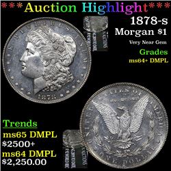 ***Auction Highlight*** 1878-s Morgan Dollar $1 Graded Choice Unc+ DMPL By USCG (fc)