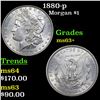 Image 1 : 1880-p Morgan Dollar $1 Grades Select+ Unc