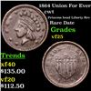 Image 1 : 1864 Union For Ever Civil War Token 1c Grades vf+