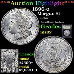 ***Auction Highlight*** 1896-o Morgan Dollar $1 Graded Select Unc By USCG (fc)