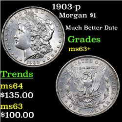 1903-p Morgan Dollar $1 Grades Select+ Unc