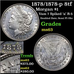 1878/1878-p 8tf Morgan Dollar $1 Grades Select Unc