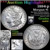 Image 1 : ***Auction Highlight*** 1894-p Morgan Dollar $1 Graded Choice+ Unc By USCG (fc)