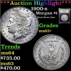 ***Auction Highlight*** 1900-s Morgan Dollar $1 Graded Select+ Unc By USCG (fc)