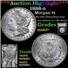 Image 1 : ***Auction Highlight*** 1886-o Morgan Dollar $1 Graded Select+ Unc By USCG (fc)