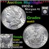 Image 1 : ***Auction Highlight*** 1902-s Morgan Dollar $1 Graded Select Unc By USCG (fc)