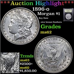 ***Auction Highlight*** 1896-o Morgan Dollar $1 Graded Select Unc By USCG (fc)