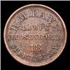 Image 2 : 1863 Not one cent Civil War Token 1c Grades xf+