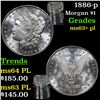 Image 1 : 1886-p Morgan Dollar $1 Grades Select Unc+ PL