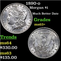 1890-o Morgan Dollar $1 Grades Select+ Unc