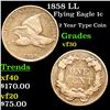 Image 1 : 1858 LL Flying Eagle Cent 1c Grades vf++