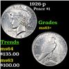 Image 1 : 1926-p Peace Dollar $1 Grades Select+ Unc