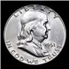 Image 2 : 1951-p Franklin Half Dollar 50c Grades Choice AU/BU Slider