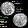 Image 1 : 1901-o Morgan Dollar $1 Grades Select+ Unc