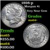 Image 1 : 1898-p Morgan Dollar $1 Grades Choice+ Unc