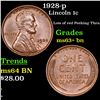 Image 1 : 1928-p Lincoln Cent 1c Grades Select+ Unc BN