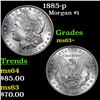 Image 1 : 1885-p Morgan Dollar $1 Grades Select+ Unc