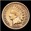 Image 2 : 1862 Indian Cent 1c Grades f+