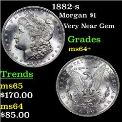 1882-s Morgan Dollar $1 Grades Choice+ Unc
