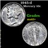 Image 1 : 1945-d Mercury Dime 10c Grades Select+ Unc