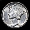 Image 2 : 1945-d Mercury Dime 10c Grades Select+ Unc