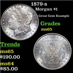 1879-s Morgan Dollar $1 Grades GEM Unc
