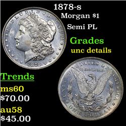 1878-s Morgan Dollar $1 Grades Unc Details