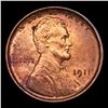 Image 2 : 1911-p Lincoln Cent 1c Grades Select Unc RB