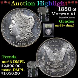 ***Auction Highlight*** 1880-s Morgan Dollar $1 Graded GEM+ DMPL By USCG (fc)