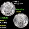 Image 1 : 1888-o Morgan Dollar $1 Grades Select Unc