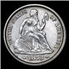 Image 2 : ***Auction Highlight*** 1873-p Open 3 Seated Liberty Dime 10c Graded Select Unc By USCG (fc)