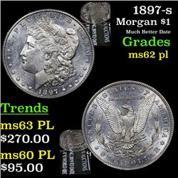 1897-s Morgan Dollar $1 Grades Select Unc PL