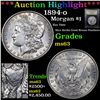 Image 1 : ***Auction Highlight*** 1894-o Morgan Dollar $1 Graded Select Unc By USCG (fc)
