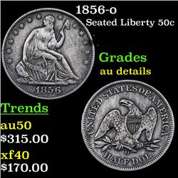 1856-o Seated Half Dollar 50c Grades AU Details