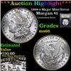 Image 1 : ***Auction Highlight*** 1898-o Major Mint Error Morgan Dollar $1 Graded GEM+ Unc By USCG (fc)